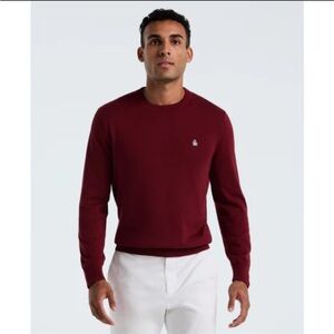 Original Penguin Men's 100% Cotton Maroon Crewneck Sweater, Size XL